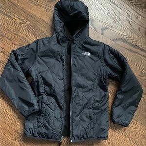Reversible kids north face jacket